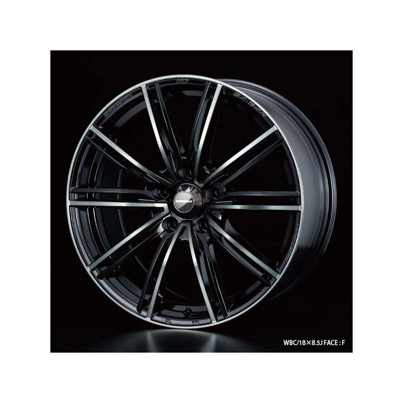 WedsSport SA-54R 18 X 7.5 45 5-100 WBC (Worth Black Clear)