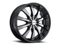 Wheel Pros Helo HE875 20X8.5 6X120 G-BLK/CHR 38MM HE87528577338