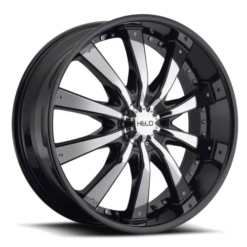 Wheel Pros Helo HE875 20X8.5 6X120 G-BLK/CHR 38MM HE87528577338