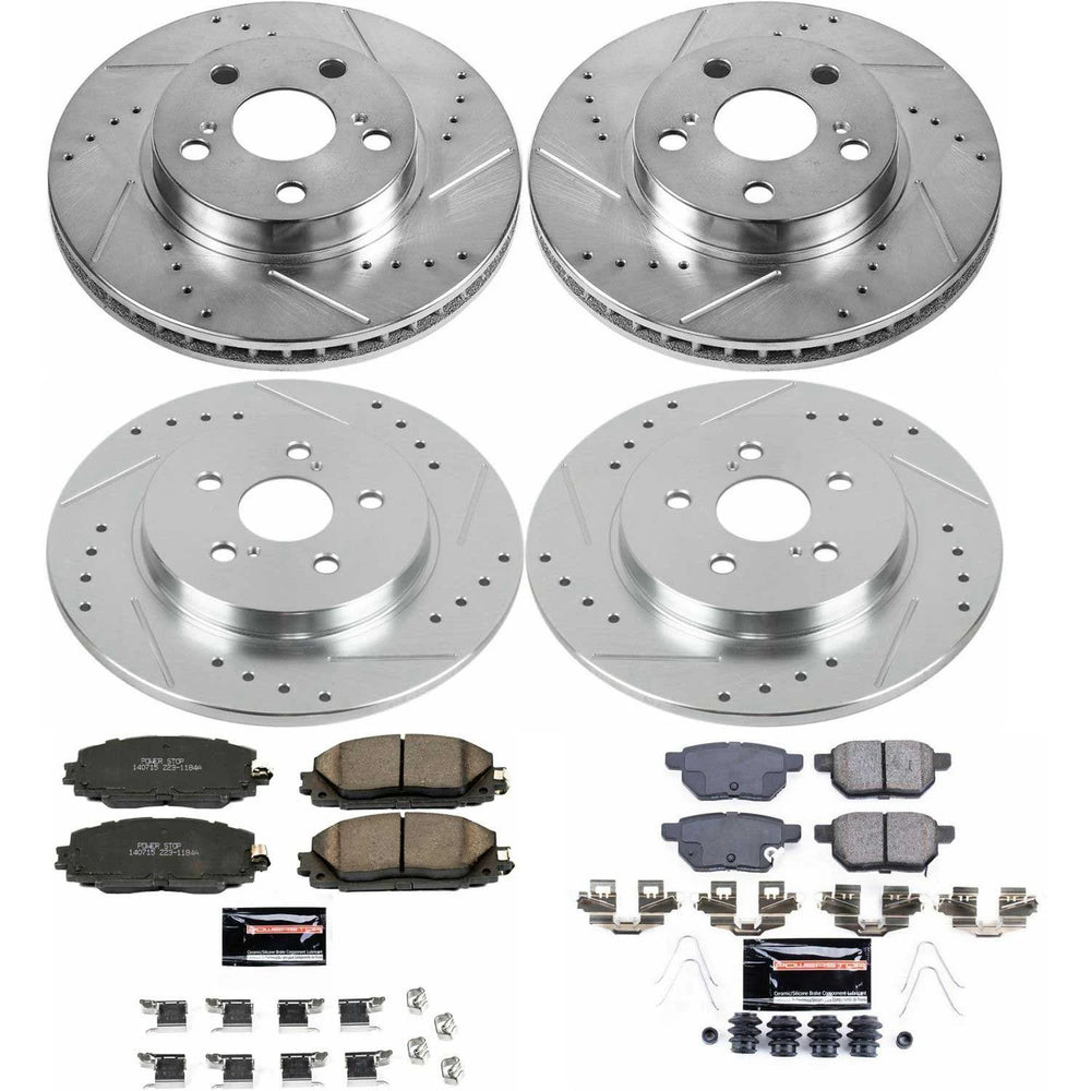 Power Stop 11-17 Lexus CT200h Front & Rear Z23 Evolution Sport Brake Kit