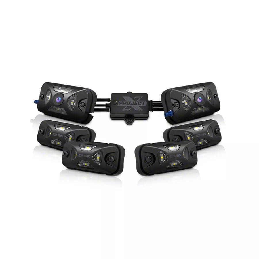 PROJECT X - Rock Light (1 Hub + 4 Rock Light + 2 Rock light with camera)