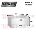 BATTERY BOX AL LID STEP 30LX22DX15H