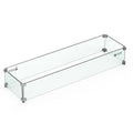 OLYMPUS RECTANGULAR FIRE PIT TABLE 60IN L 18IN H RUST