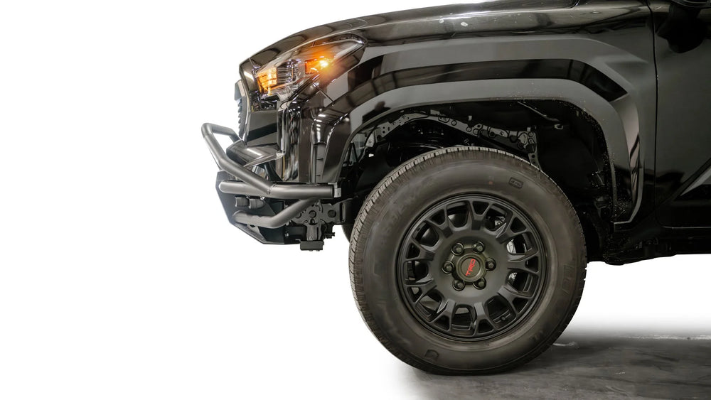 24C TACOMA FRONT WINCH BUMPER W/ PRERUNNER GUARD BARE STEEL