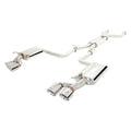 0814 MERCEDES BENZ C63 AMG STAINLESS STEEL TWIN 3IN CAT BACK SYSTEM