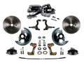 LEED Brakes Power Front Kit with Plain Rotors and Zinc Plated Calipers