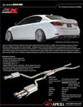Apexi N1-X Evolution Extreme Catback Exhaust - 2013 Lexus GS350 [RWD/AWD]