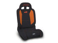 PRP EnduroDaily Reclining Suspension Seat - Black/Orange Vinyl - Driver