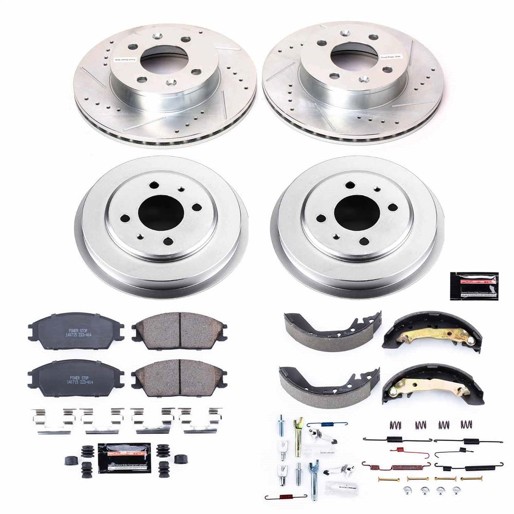 Power Stop 2003 Hyundai Accent Front & Rear Z23 Evolution Sport Brake Kit