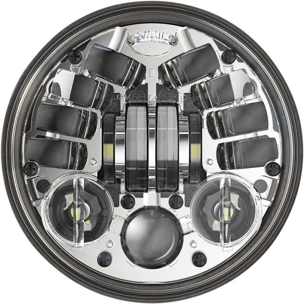 8690A2 MODEL 12V DOT/ECE LED HIGH AND LOW BEAM ADAPTIVE HEADLIGHT W/CHROME INNER BEZEL