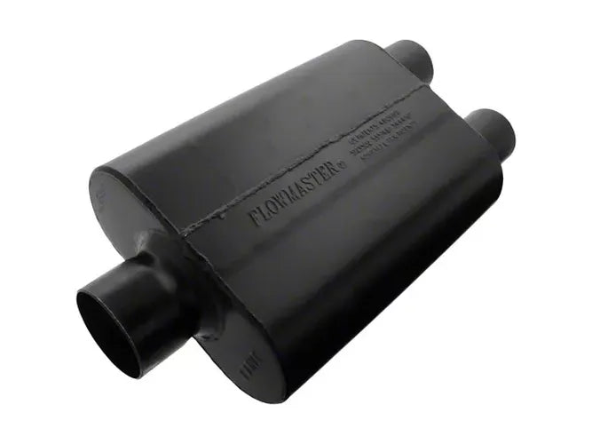 Super 44 Series Chambered Muffler Super 44 3.00 Center In 2.50 Dual Out Aggressive Sound Flowmaster