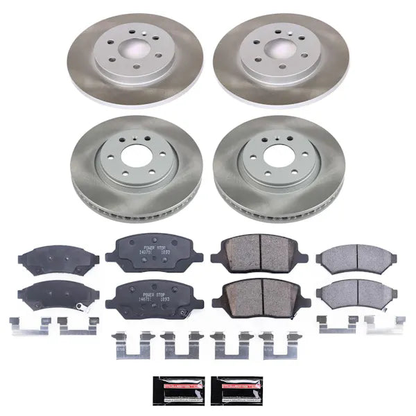 Power Stop 06-07 Buick Terraza Front and Rear Semi-Coated Rotor Kit