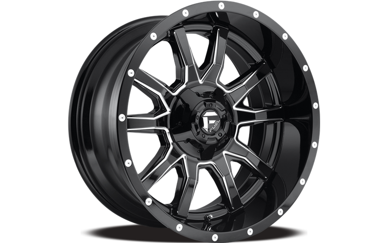 Fuel Wheels black auto part
