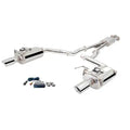 1517 MUSTANG ECOBOOST/GT TWIN 2.5IN SS CATBACK EXHAUST SYS W/ 3IN OVAL VAREX M