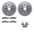 R1 Concepts Brake Rotor- Blank with Optimum Oe Pads Hdw Fits Ford E-150
