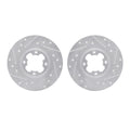 R1 Concepts Brake Rotor- D/S - Silver Fits Subaru Justy