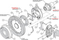 Wilwood Narrow Superlite 4R Rear P-Brk Kit 12.88in 58-64 Olds/Pontiac Ends 2.81in Offset