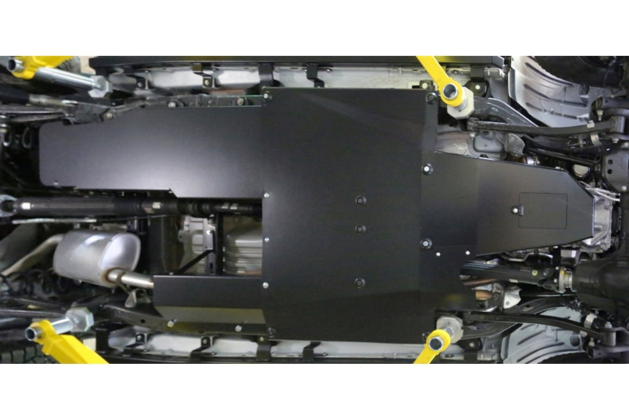 Rock Hard 4x4 Aluminum Complete Bellypan Skid Plate System w Dual Crossmembers for 3.6L Jeep Gladiator JT 2020 - Current [RH-80548]