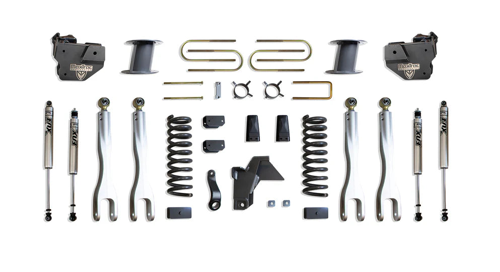 1923 RAM 3500 4WD BASIC 8IN LIFT KIT W/RADIUS ARM BRACKETS & VULCAN 2.0 RESERVOIR SHOCKS