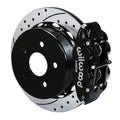 Wilwood 88-98 Chevy Silverado Superlite 4R 12.88x1.10in Drill/Slot Rear Drum to Disc Conv. - Black