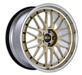 BBS LM 19x11 5x112 ET35 Diamond Gold Center Diamond Cut Lip Wheel 82mm PFS/Clip Required