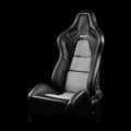 Braum Falcon-S Composite Carbon Kevlar Shell Reclining Seats - Black Alcantara Inserts - BRR9R-BSCK