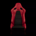 Braum Falcon-S Composite Carbon Kevlar Shell Reclining Seats - Black Alcantara Inserts - BRR9R-BSCK