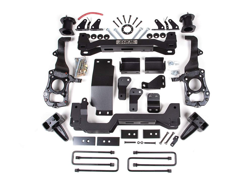 21C FORD F150 W/ CCD 4WD 6 SUSPENSION LIFT KIT 5 REAR BLOCK SPACER FRONT REAR SHOCK RELOCATION