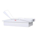 DOUBLE LID STEEL CROSS BOX 30 WIDE WHT F/FULLSIZE