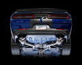 AWE Tuning 2017+ Challenger 5.7 Touring Edition Exhaust - Non-Resonated - Diamond Black Quad Tips