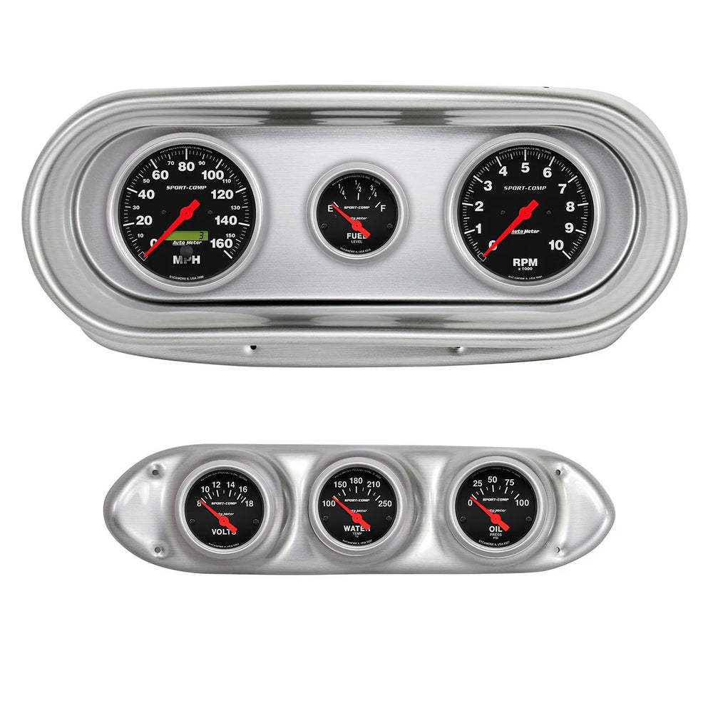 DIRECT FIT DASH KIT NOVA 62-65 TACH MPH FUEL OILP WTMP VOLT SPORT-COMP