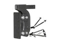 Gen-Y The Boss Torsion-Flex Pintle Plate 2in Shank 12.5in Drop 16K Hitch w/GH-0100 Stabilizer Kit