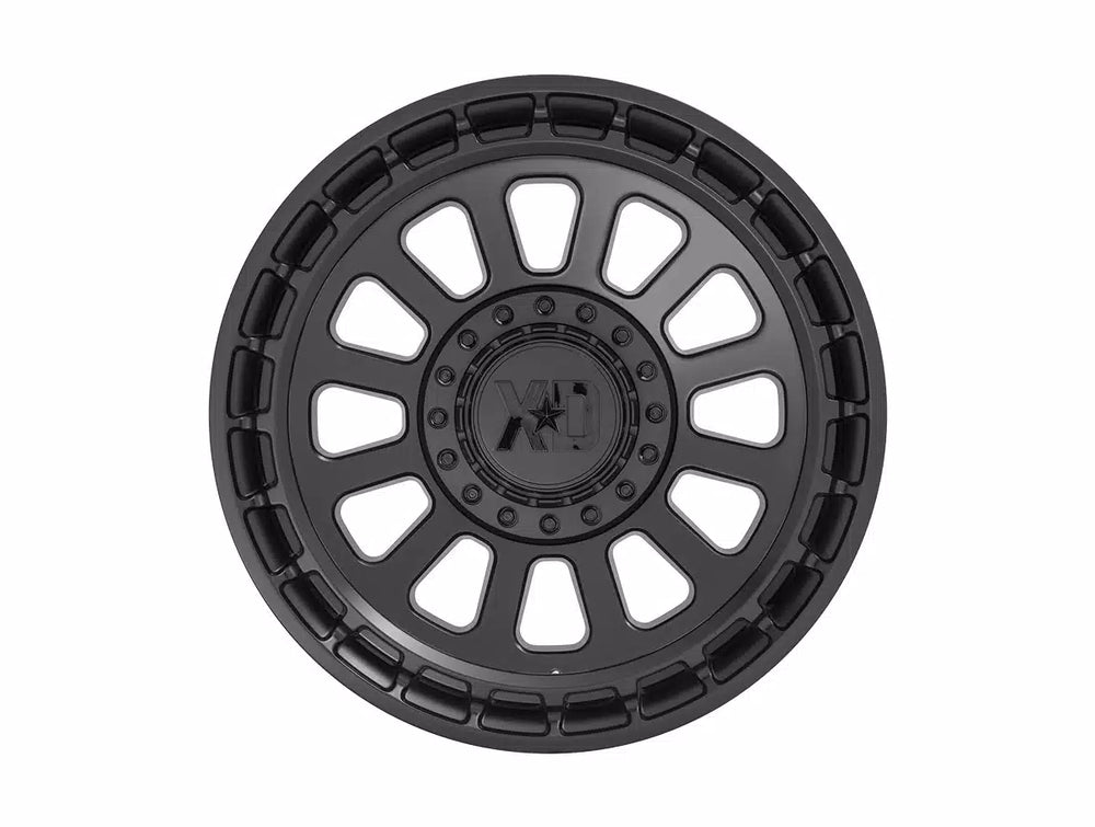OMEGA 17x9 5x127.00/5x139.70 SATIN BLACK (12 mm)