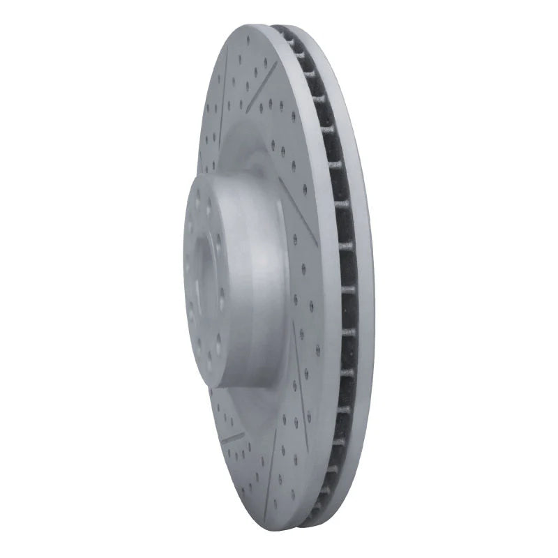 R1 01-03 Audi S8 Front Left Drilled & Slotted Geoperformance Rotor