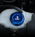 Billetworkz Blue Engine Bay Caps Set - Zero Series - Fluid Engraving - Fits 2015-2021 STI