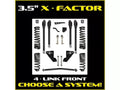 14C RAM 2500 HD 4X4 3.5IN X FACTOR SYSTEMW/ 2 5/8 RR SHOCKS FRONT AND REAR LIFT KIT