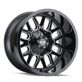 ~(36 lbs. 19X19X10)~ COGENT (8107) GLOSS BLACK/MILLED SPOKES 17X9 6-135/6-139.7 -12mm 106mm