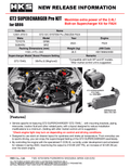 HKS Toyota GR8 ZN8 FA24 STEP0 GT2 Supercharger Pro Kit