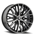 TOUREN TR91 3291 BRUSHED MATTE BLACK W DARK TINT 18X8 5-120 35MM 72.56MM