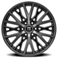 TOUREN TR91 3291 BRUSHED MATTE BLACK W DARK TINT 18X8 5-120 35MM 72.56MM