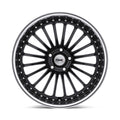 ~(34 lbs. 21X21X10)~ TSW SILVERSTONE 19x8.0 5/112 ET45 CB72.1 GLOSS BLACK W/MIRROR CUT LIP