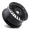~(34 lbs. 21X21X10)~ TSW SILVERSTONE 19x8.0 5/112 ET45 CB72.1 GLOSS BLACK W/MIRROR CUT LIP
