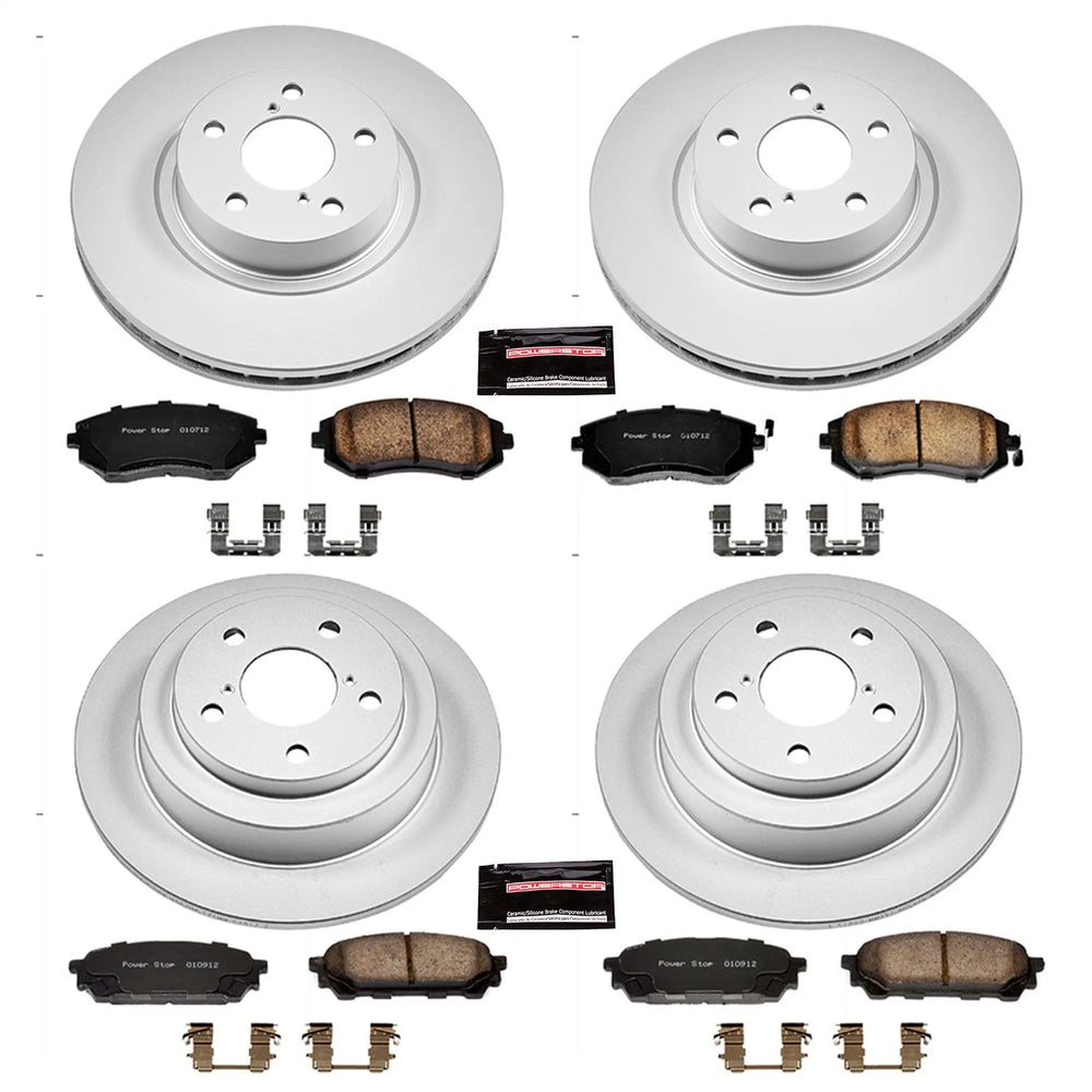 Power Stop 05-06 Saab 9-2X Front & Rear Z17 Evolution Geomet Coated Brake Kit