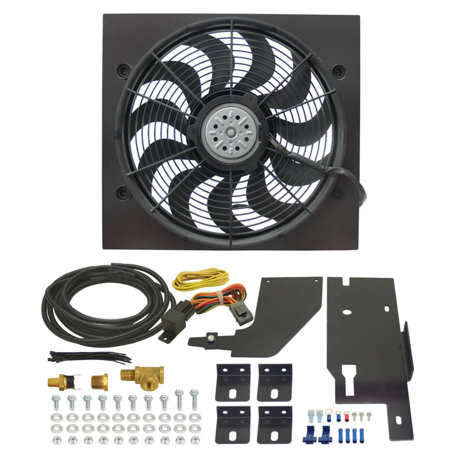 ~(18 lbs. 28X5X2)~ Electric Fan Kit 87-06 Jeep Wrangler TJ YJ