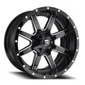~(44 lbs. 23X23X13)~ MAVERICK 20x10 5x114.30/5x127.00 GLOSS BLACK MILLED (-18 mm)