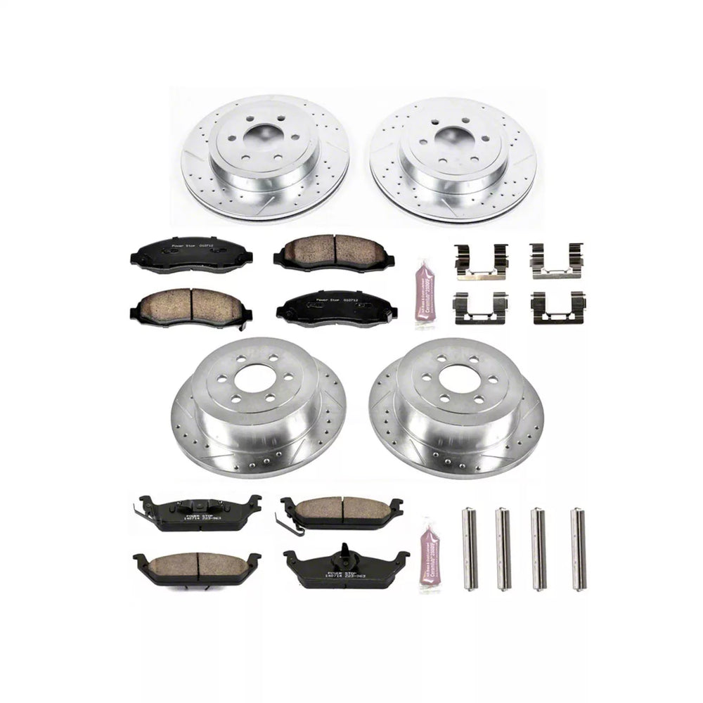 Power Stop 03-04 Dodge Dakota Front & Rear Z23 Evolution Sport Brake Kit