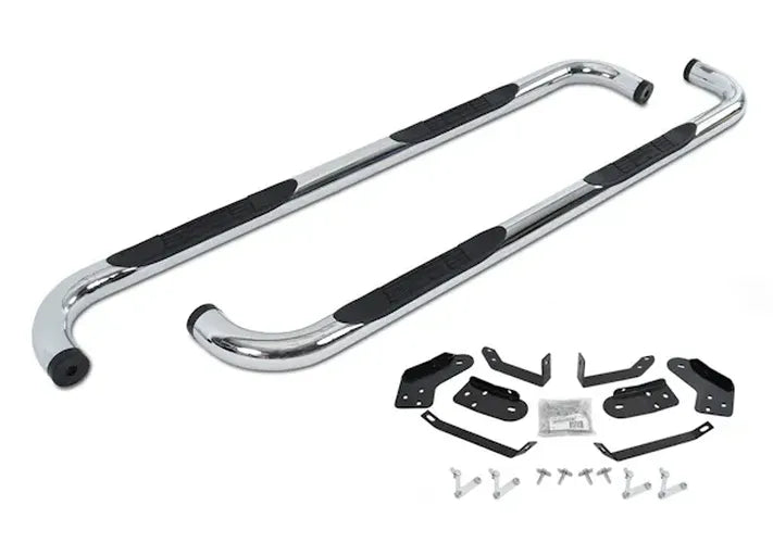 3" ROUND SIDE BARS MILD STEEL CHROM