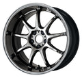 Work Wheels Emotion D9R 65mm Rim Depth 18x9.5 38 5x114.3 GT Silver Rim Cut