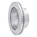 R1 Concepts Brake Rotor Drilled and Slotted Silver Fits Ford F-250