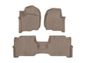 WeatherTech Tan Front Rear FloorLiner HP Fits -20-24 Lincoln 451295-1-7IM